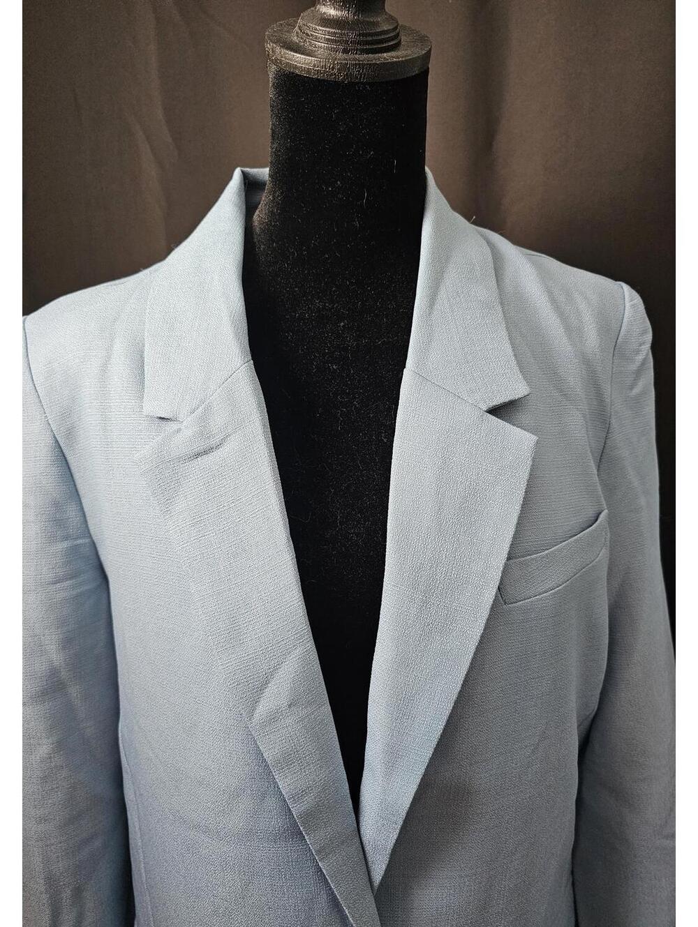 BB Dakota Jacket Baby Blue Womens Size M Tailored Blazer
